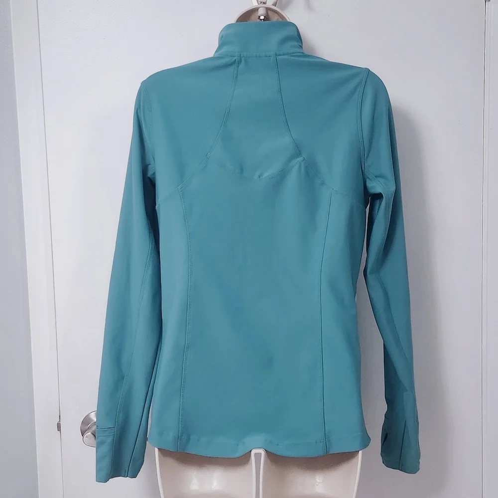 MONDETTA size S Aqua Teal Performance Athletic Jacket - Picture 9 of 12